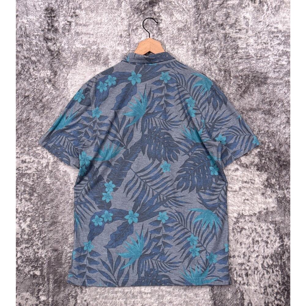 Travis Mathew Polo Shirt Large Mens Break The Bank Floral Short Sleeve - Picture 3 of 8